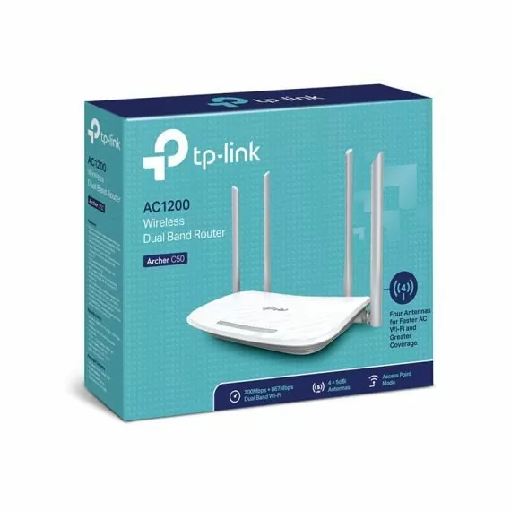 TP-LINK Archer C50 - AC1200 Wireless Dual Band Wi-Fi Router