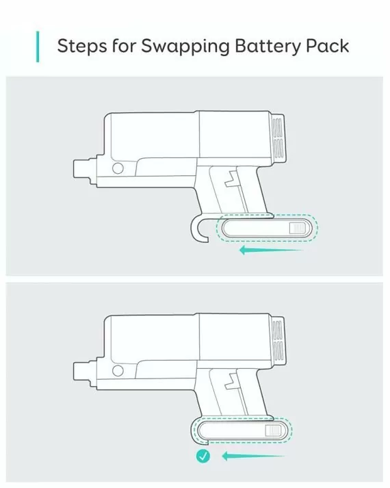 eufy HomeVac Lithium-Ion Battery Pack for S11 Go - T2973 - Black