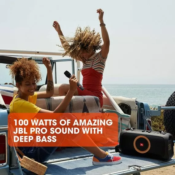 JBL PartyBox On-The-Go - 100 Watt Portable Bluetooth Speaker - Black