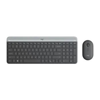 Logitech Slim Wireless Keyboard and Mouse Combo MK470 - Graphite