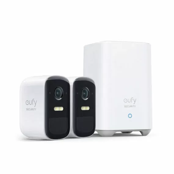 Eufy Security - eufyCam 2C Pro - 180 Day Wireless Home Security Camera System (2 Cam Kit) - T8861 - White