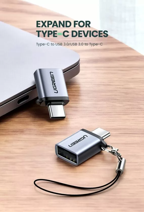 UGREEN USB-C to USB 3.0 Adapter - US270 - Gray