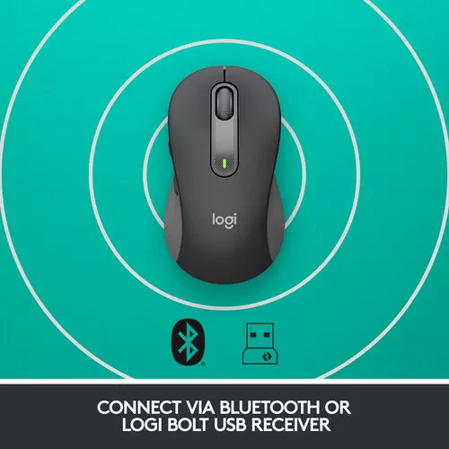 Logitech Signature M650 Wireless & Bluetooth Mouse (Graphite)