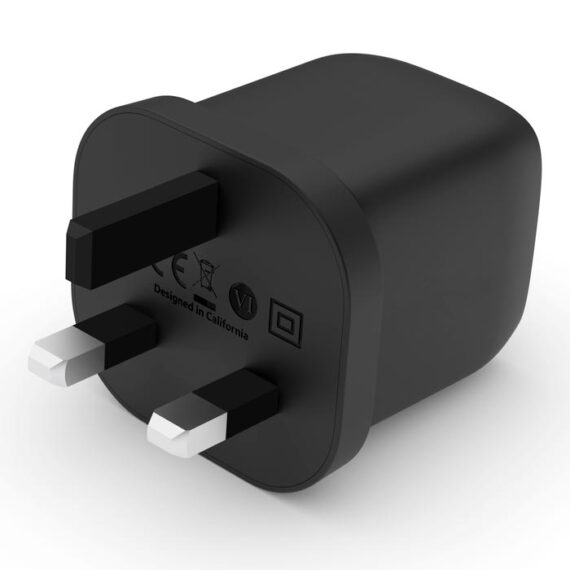 Belkin BoostCharge Pro Dual USB-C GaN Wall Charger with PPS 45W (WCH011myBK) - Black