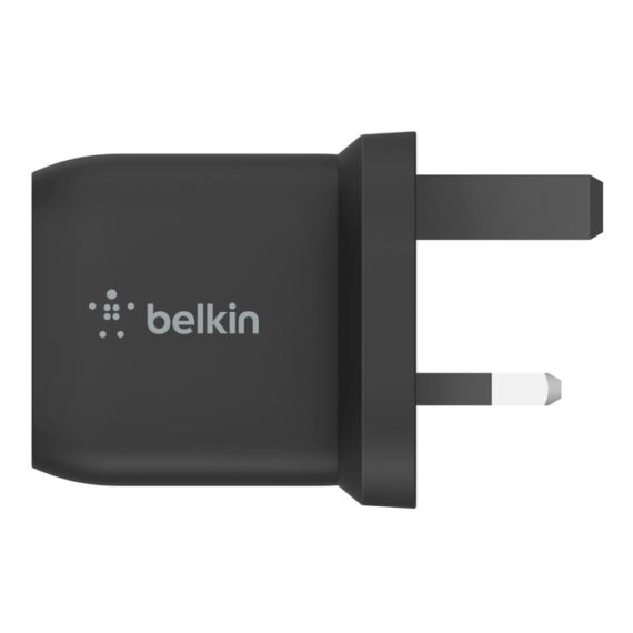 Belkin BoostCharge Pro Dual USB-C GaN Wall Charger with PPS 45W (WCH011myBK) - Black