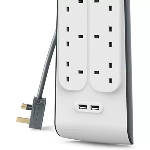 Belkin 2.4 Amp USB Charger 6-outlet Surge Protection Strip (BSV604af2M) - White