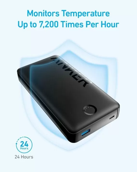 Anker 325 - 20000mAh 15W Power Bank (PowerCore 20K II) - A1286 - Black