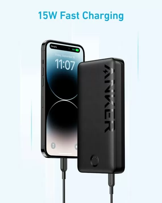 Anker 325 - 20000mAh 15W Power Bank (PowerCore 20K II) - A1286 - Black