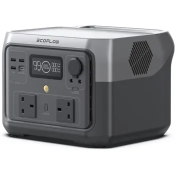 EcoFlow RIVER 2 Max - Portable Power Station (500W, 512Wh) - ZMR610-B-UK