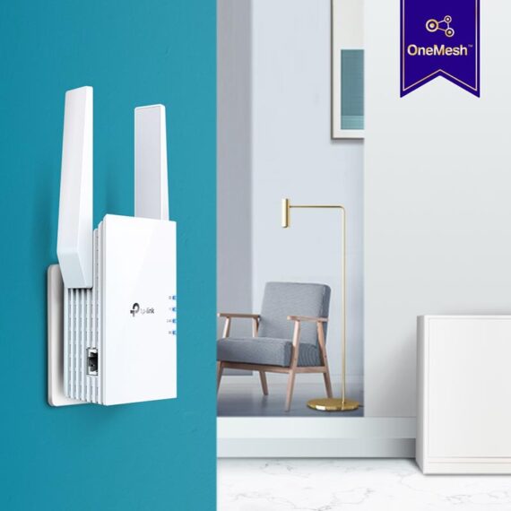 TP-LINK TL-RE605X - AX1800 Wi-Fi 6 Range Extender - UK PLUG