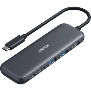 Anker 332 USB-C Hub (5-in-1, 100W) - A8355H11 - Black