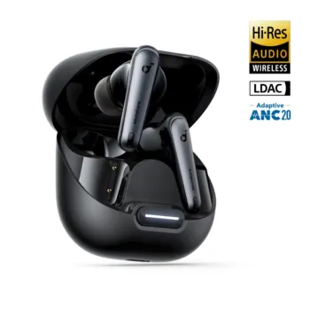 Anker Soundcore Liberty 4 NC | True-Wireless Noise Cancelling Earbuds with LDAC - A3947 - Black