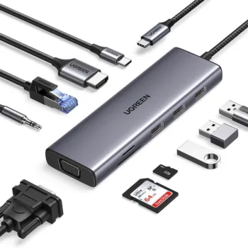 UGREEN 10-in-1 USB-C Multi-function Hub - CM498 (UG-15601) - Gray