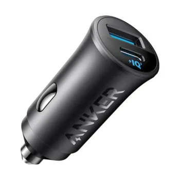 Anker 30W 2-Port USB-C and USB-A Car Charger  - A2741H11 - Black