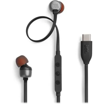 JBL Tune 310C USB-C Earbuds with Microphone - Black
