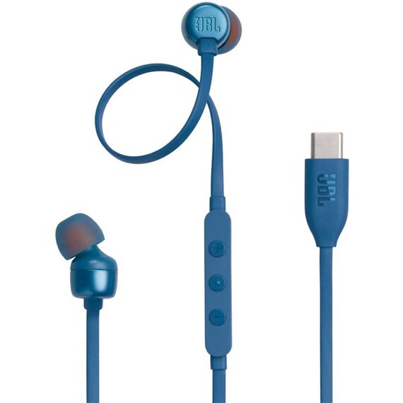 JBL Tune 310C USB-C Earbuds with Microphone (Blue)