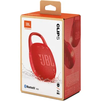 JBL CLIP 5 - 7 Watt Portable Waterproof Speaker - Red