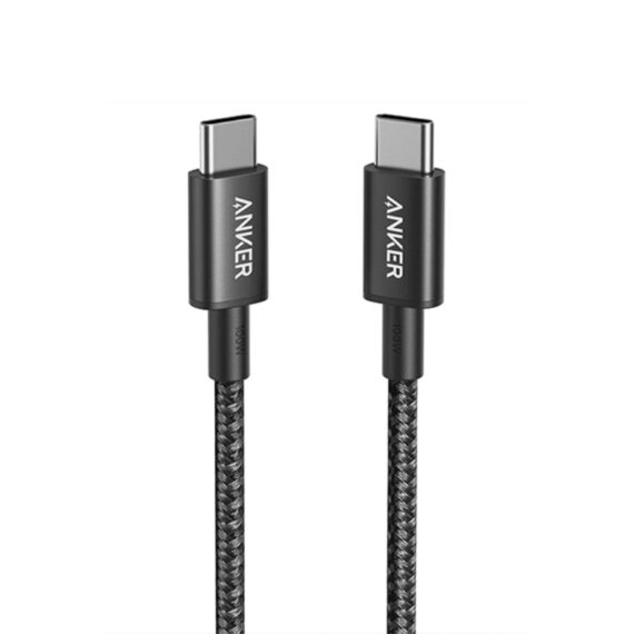 Anker 333 USB-C to USB-C Cable (3.3ft, 100W, Braided) - A8756H11 - Black