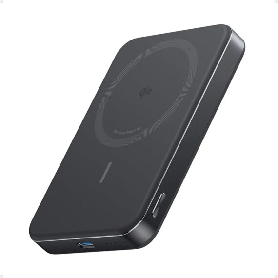 Anker MagGo Ulta-Slim Magnetic Power Bank (10,000 mAh, 30W USB-C Charging, 15W MagSafe) - A1664H11 - Black