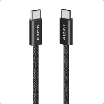 Anker Zolo USB-C to USB-C Cable (240W, Braided, Dirt Resistant) - A8060 - Black, 3.3 ft