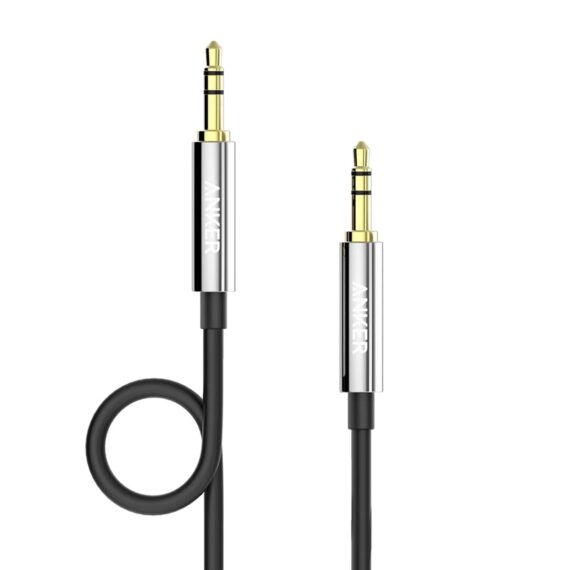 Anker 3.5mm Premium Auxiliary Audio Cable (4ft / 1.2m) - A7123H12 - Black