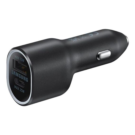 Samsung Car Charger Duo - 25W & 15W - Black (EP-L4020)