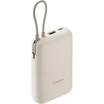 Xiaomi 22.5W 10,000 mAh Power Bank with Intergrated USB-C Cable - Tan