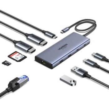 UGREEN 10-in-1 USB-C Multi-function Hub - CM639 (UG-45380) - Gray