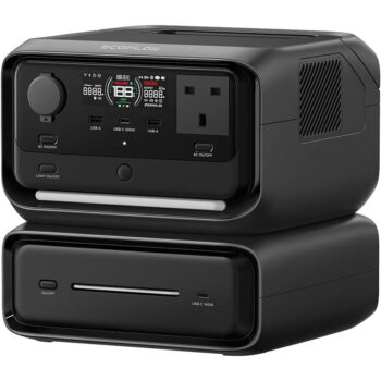 EcoFlow RIVER 3 Max - Portable Power Station (572Wh, 600W - River 3 plus + Extra Battery EB300)