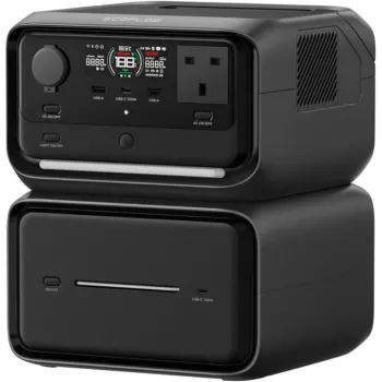EcoFlow RIVER 3 Max Plus - Portable Power Station (858Wh, 600W - River 3 plus + Extra Battery EB600)