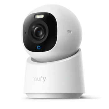 Eufy Security Indoor Cam E30 - 4K UHD Pan & Tilt Camera with Night Vision & Spotlight - T8417221 - White