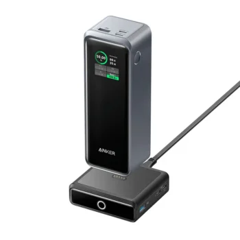Anker Prime 27,650mAh Power Bank (250W) and 100W Charging Base - B1340211 - Black