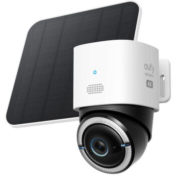 Eufy Security S330 4K UHD Outdoor 4G LTE Camera with Solar Panel - T86P2K20 - White