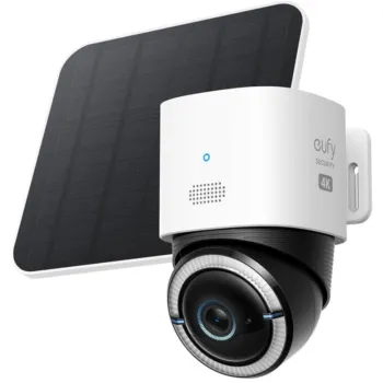 Eufy Security S330 4K UHD Outdoor 4G LTE Camera with Solar Panel - T86P2K20 - White