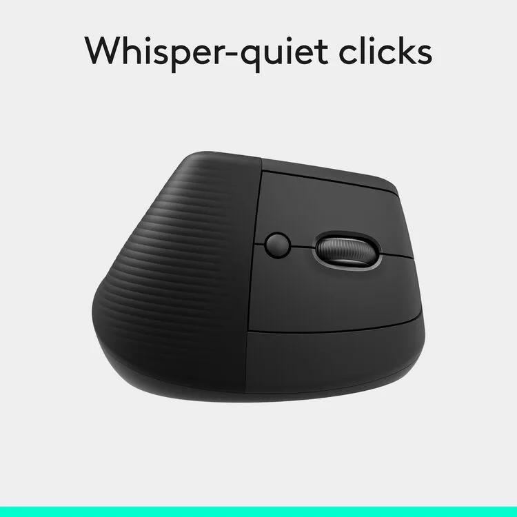 Logitech Lift Vertical Ergonomic Wireless Mouse (910-006473) - Graphite