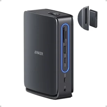 Anker Nano Docking Station (13-in-1, Triple Display, Built-In Removable Hub) - A83C3211 - Black