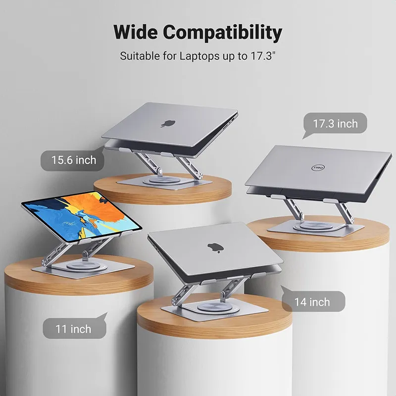 UGREEN Laptop Stand with 360° Rotating Base - LP876 - Silver (UG-45418)
