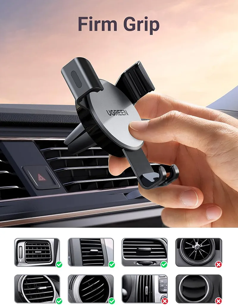 UGREEN Air Vent Gravity Phone Mount LP130 - Black (UG-40907)