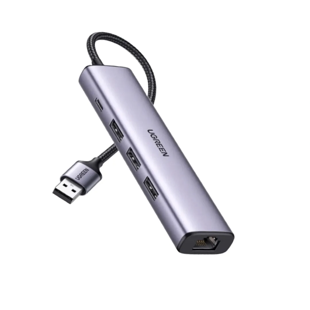 UGREEN 3-Port USB 3.0 hub with Gigabit Ethernet Adapter - CM475 (UG-60554)