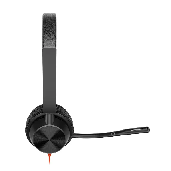 Poly Blackwire 3320 Wired Stereo Microsoft Teams Certified USB-C Headset With Noise cancelling Mics +USB-C/A Adapter (8X220AA)