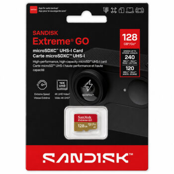 SanDisk 128GB Extreme GO microSDXC UHS-I Card (SDSQXGN-128G-GN6MN)