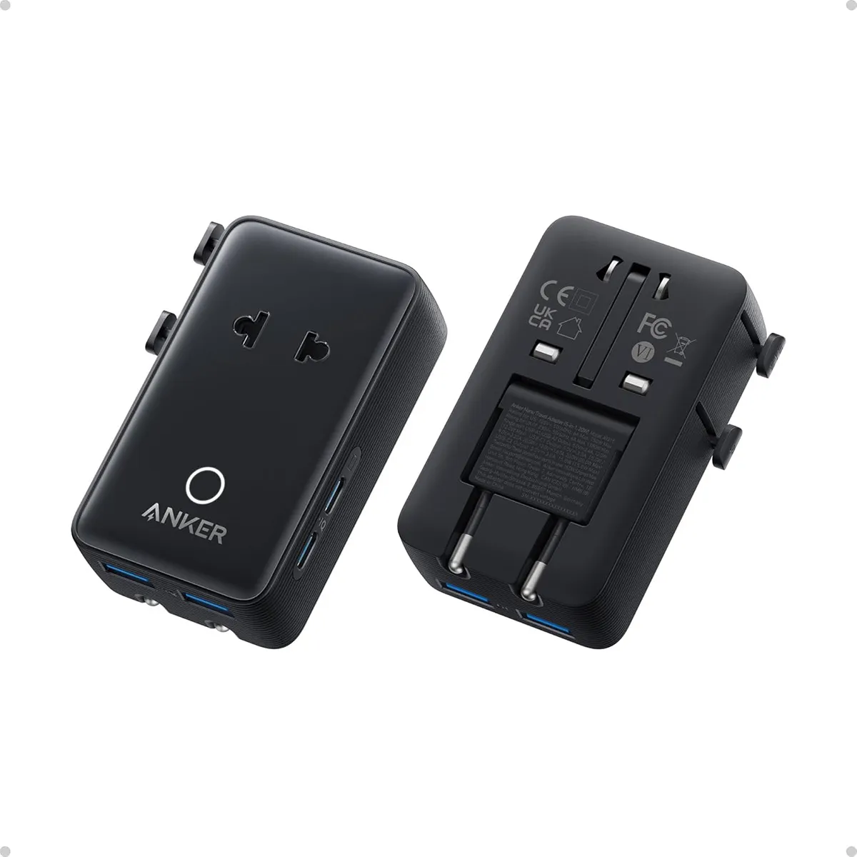 Anker Nano Travel Adapter (5-in-1, 20W) - A9215H11 - Black