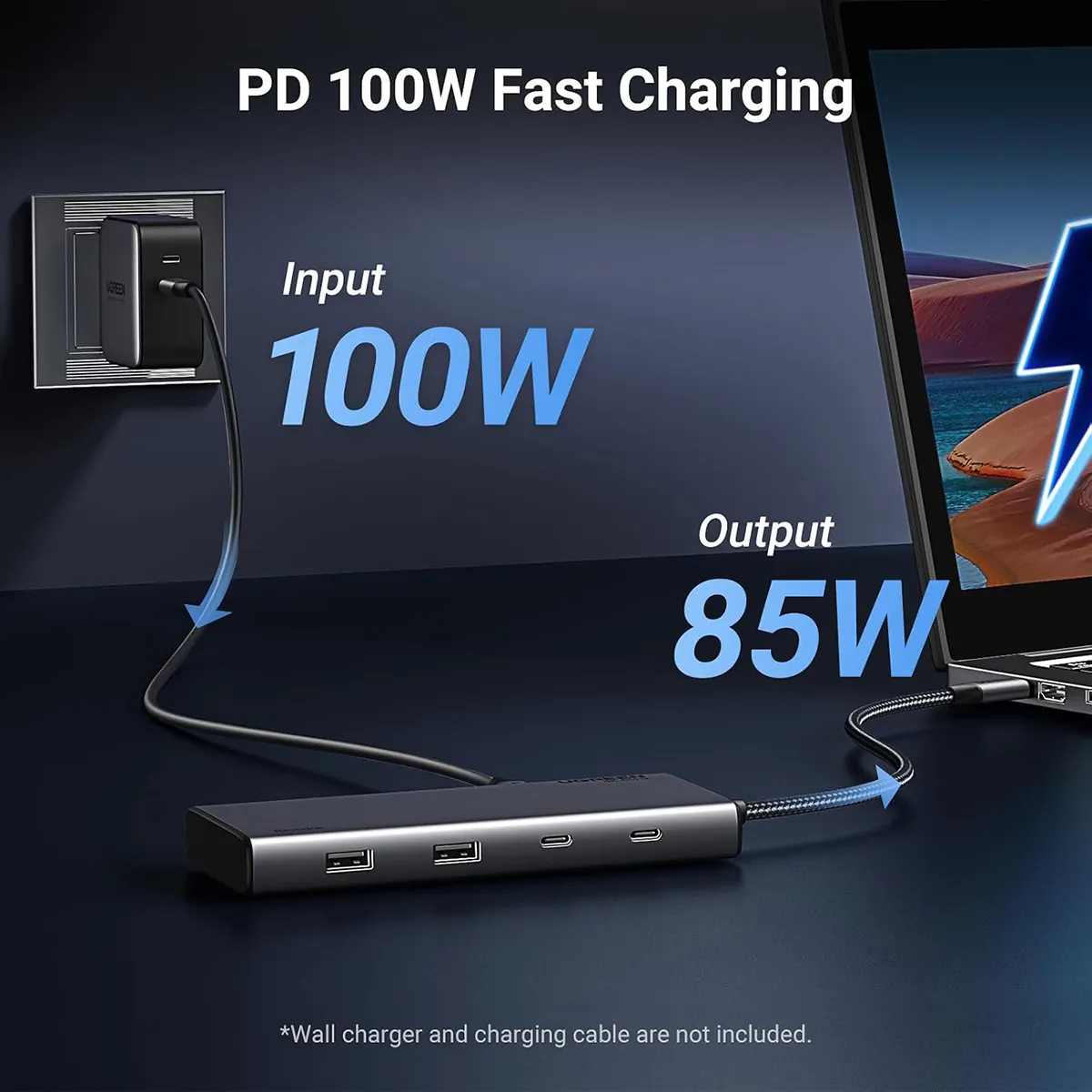 Ugreen Revodok Pro 8-in-1 USB-C Hub with 4K Triple & Dual Display Support - CM639 (UG-35625)