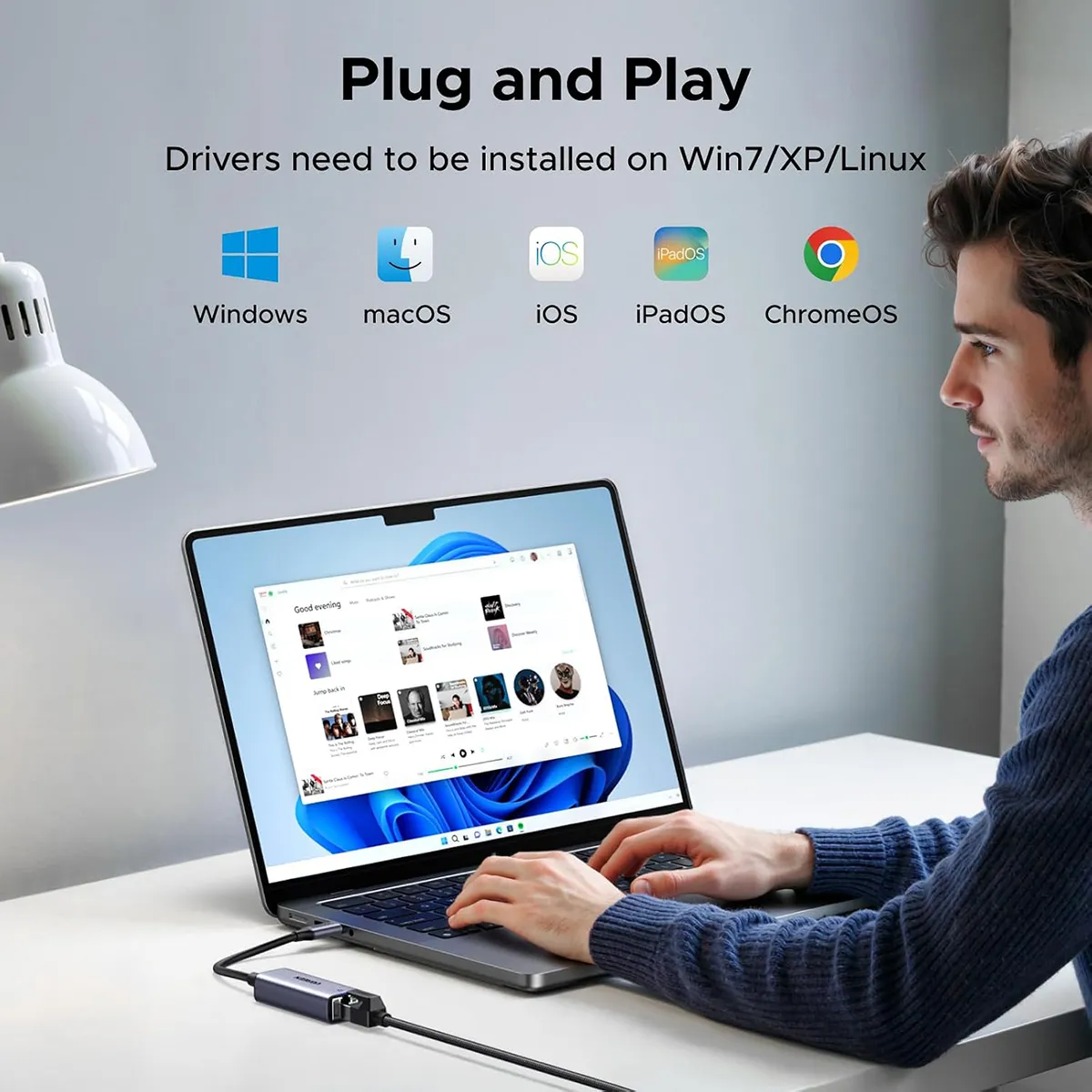 UGREEN USB-C to Gigabit Ethernet Adapter - CM199 (UG-50737)