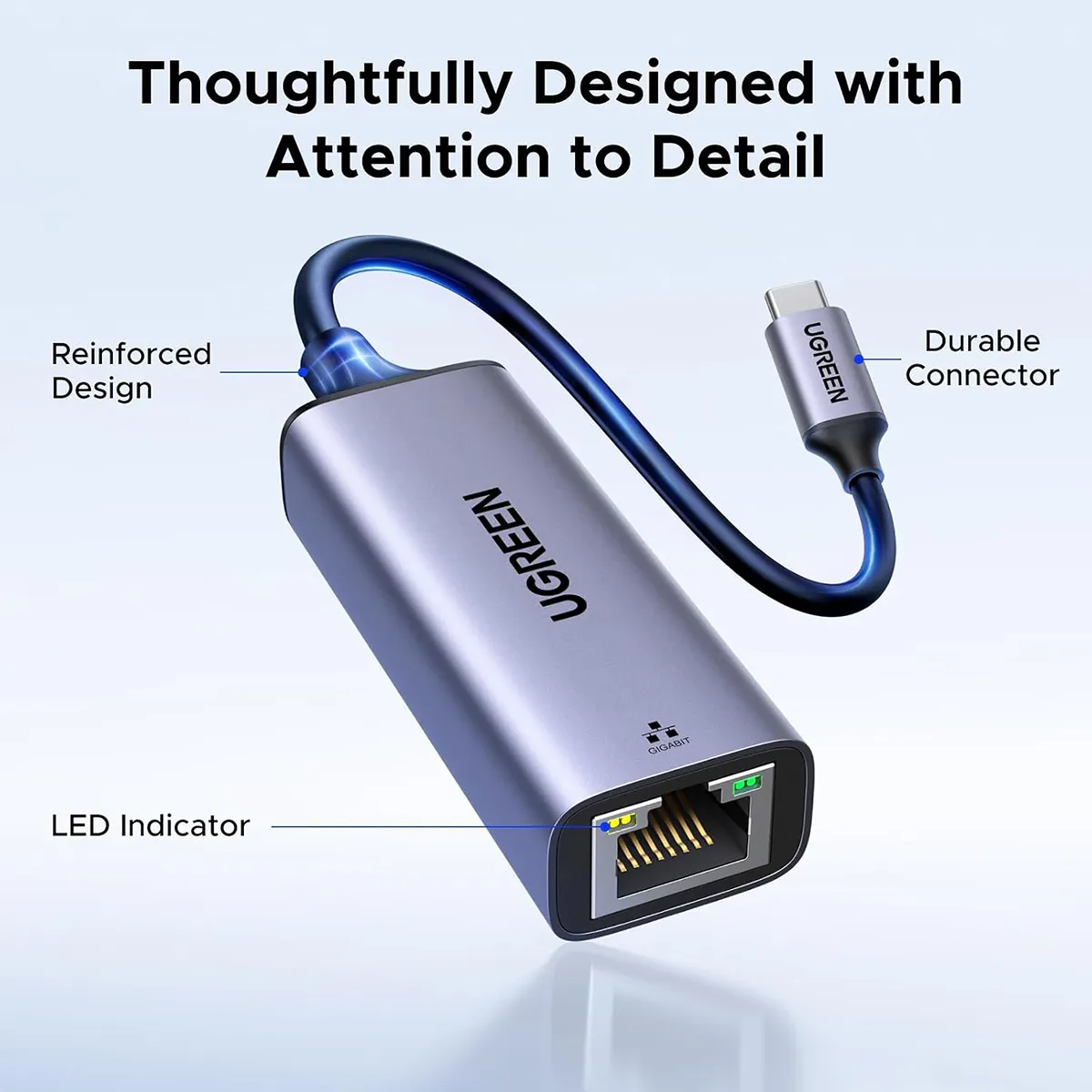 UGREEN USB-C to Gigabit Ethernet Adapter - CM199 (UG-50737)